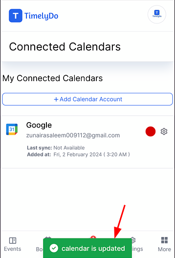 change color of connect calendar