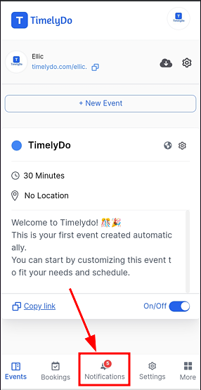 notifications on timelydo