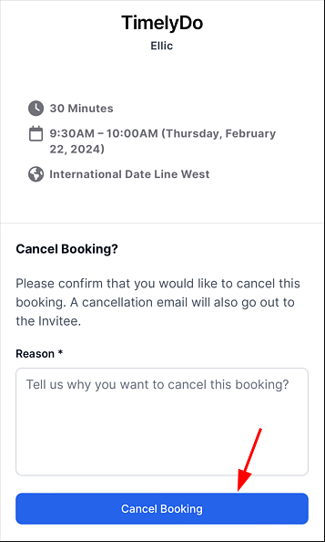 cancel by attendee
