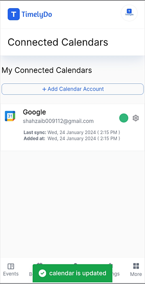change color of connect calendar
